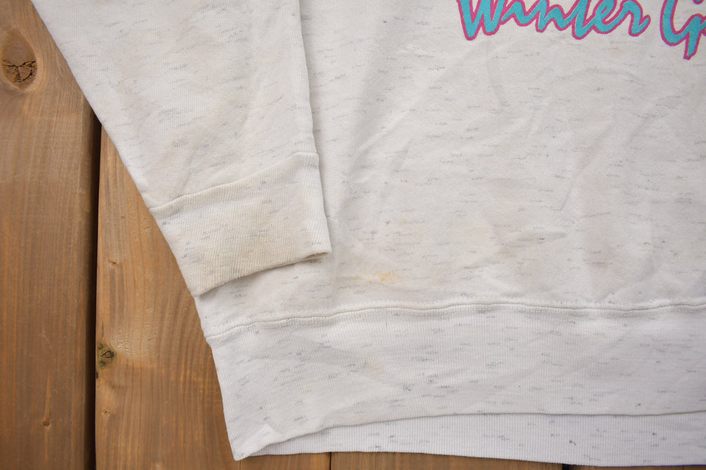 Vintage 1990s Oneita Great Eight Winter Games Crewneck Sweatshirt