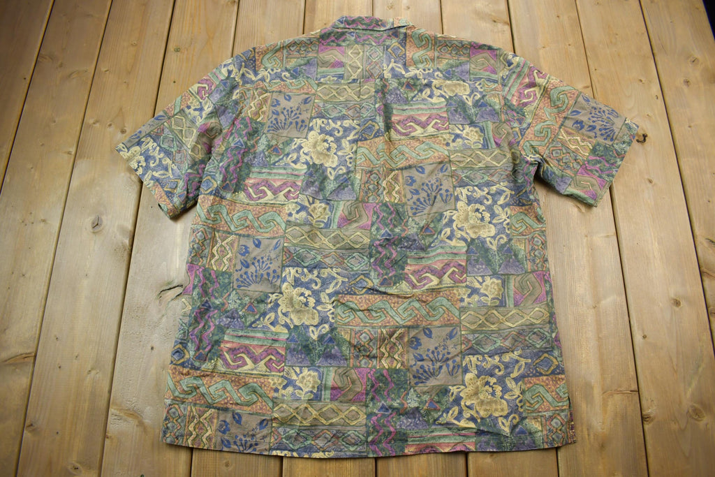 Vintage 1990s Tori Richard Funky Graphic T-Shirt