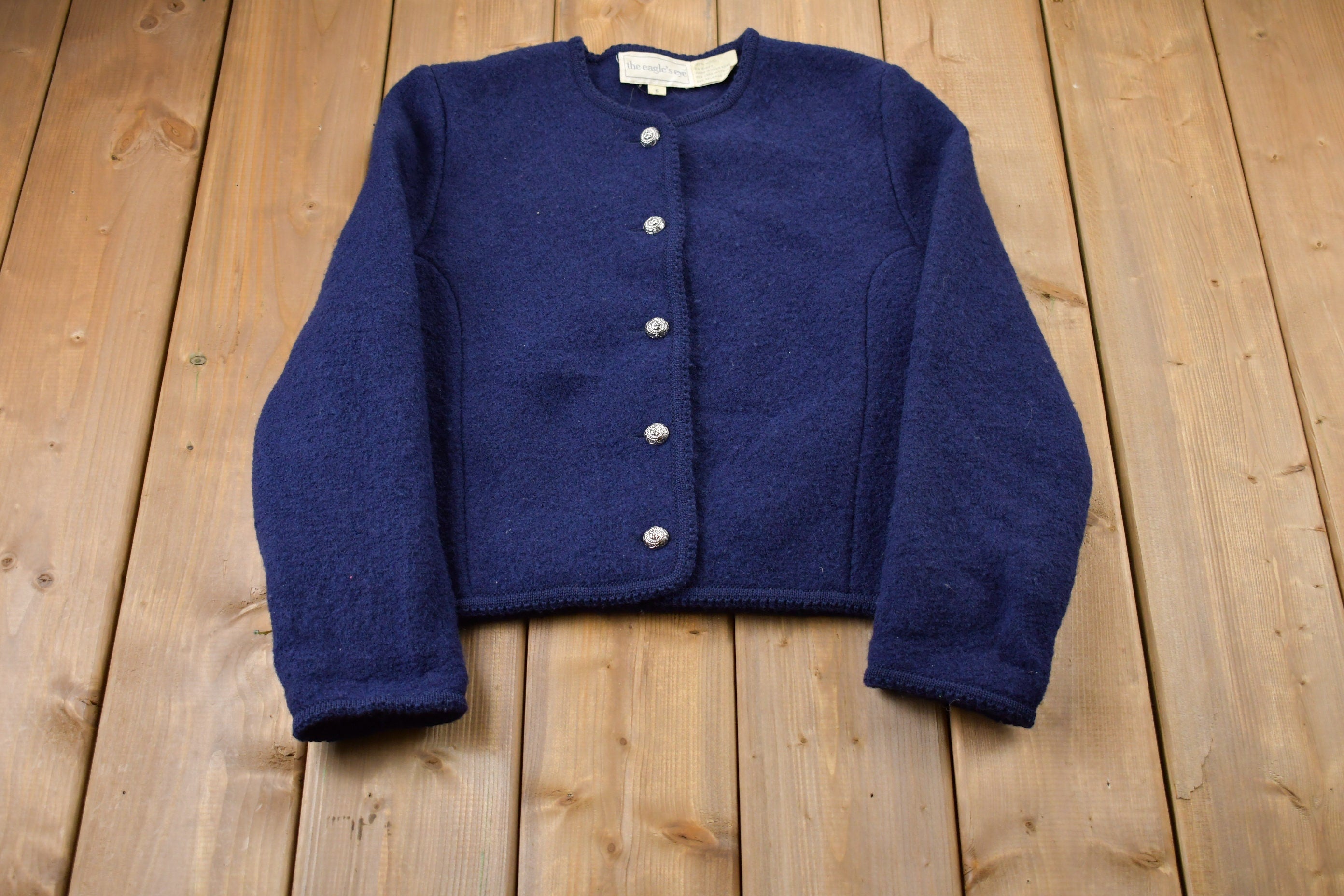 Vintage 1980s The Eagles Eye 100% Wool Sweater