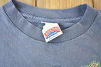 Vintage 1990s Minnesota North Stars NHL Graphic T-Shirt Made In USA