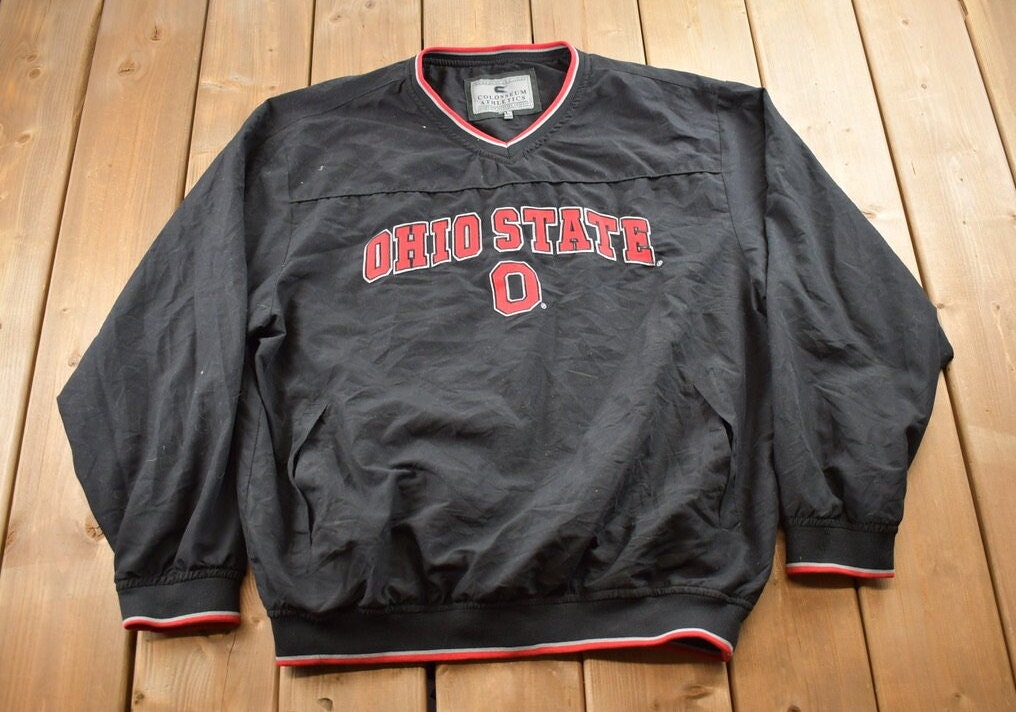 Vintage 1990s University of Ohio State Buckeyes Collegiate Pullover Windbreaker