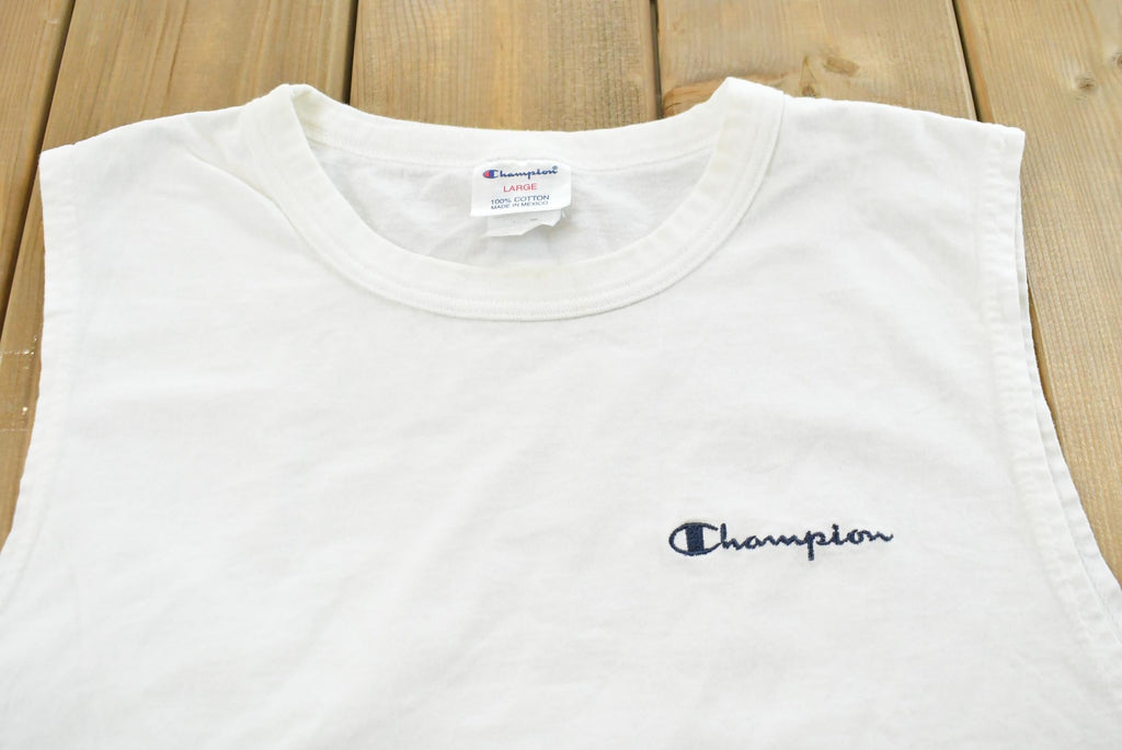 Vintage 1990s Champion Spellout Tank Top Men's L
