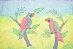 Vintage 1990s Tie Dye Parrot Birds Graphic T Shirt