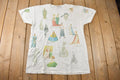 Vintage 1999 Fashion Of The Millennium All Over Print Graphic T Shirt Made In USA
