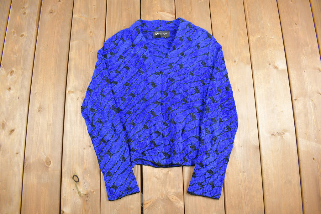 Vintage 1990s Fern Wayne Knitted Cardigan Sweater