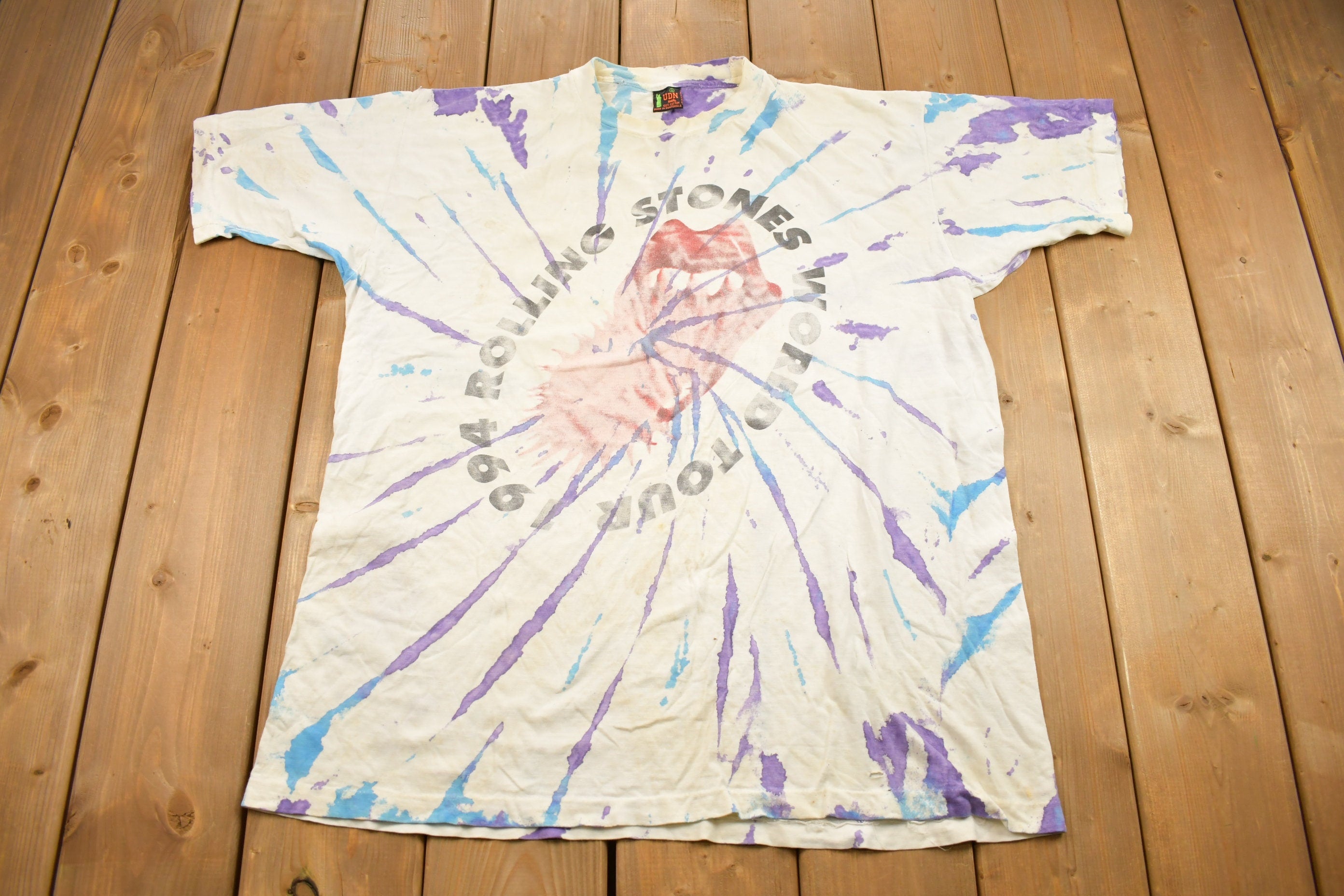 Vintage 1994 The Rolling Stones Voodoo Lounge All Over Print T-Shirt
