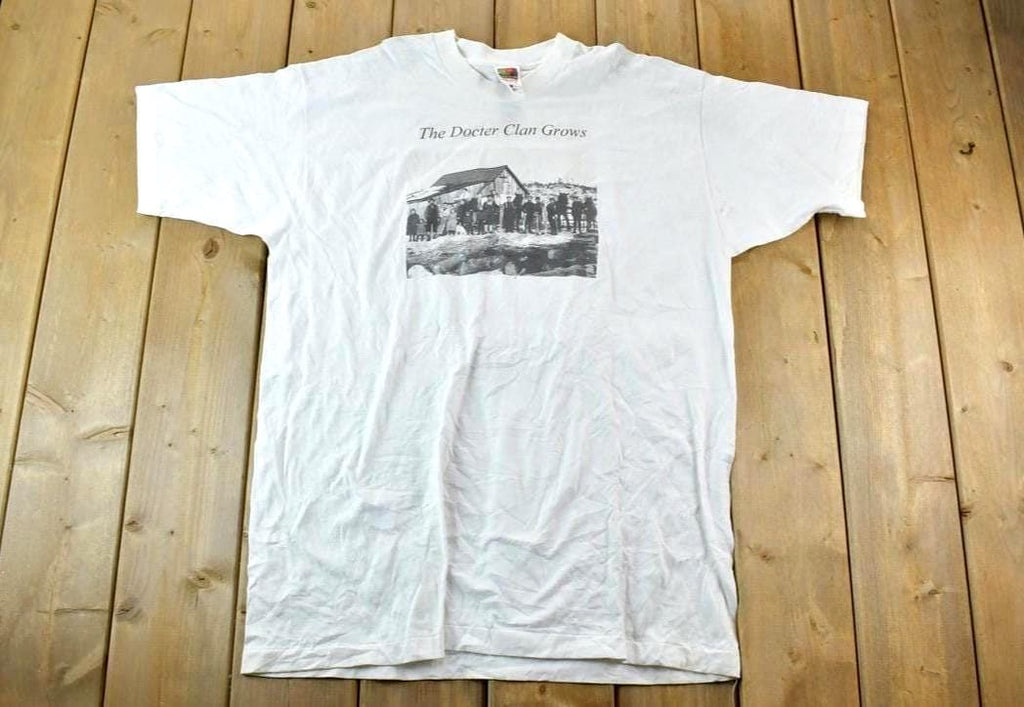 Vintage 1990s The Docter Clan Grows Single Stitch Family T-Shirt