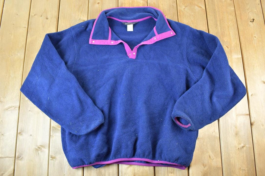 Vintage 1990s Lands End Fleece Outdoorsman Sweater Mens L