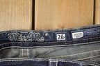 Vintage Deadstock Y2K Miss Me Bedazzled Low Rise Jeans Women's Size 26x31