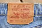 Vintage 1990s Levi's 505 Red Tab Jeans Size 33 x 28