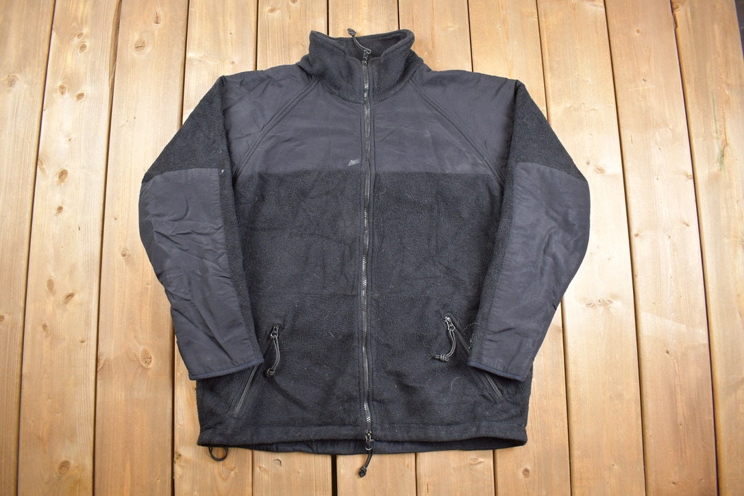 Vintage 1990s Peckham DSCP Zip Up Fleece Sweater