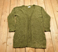 Vintage 1990s Poof Apparel Knitted Green Cardigan Sweater