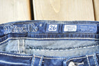 Vintage Y2K Miss Me Bedazzled Low Rise Jeans Size 26x33