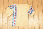Vintage 1970s CariKnits Toggle Button Aztec Crewneck Sweater Women's S
