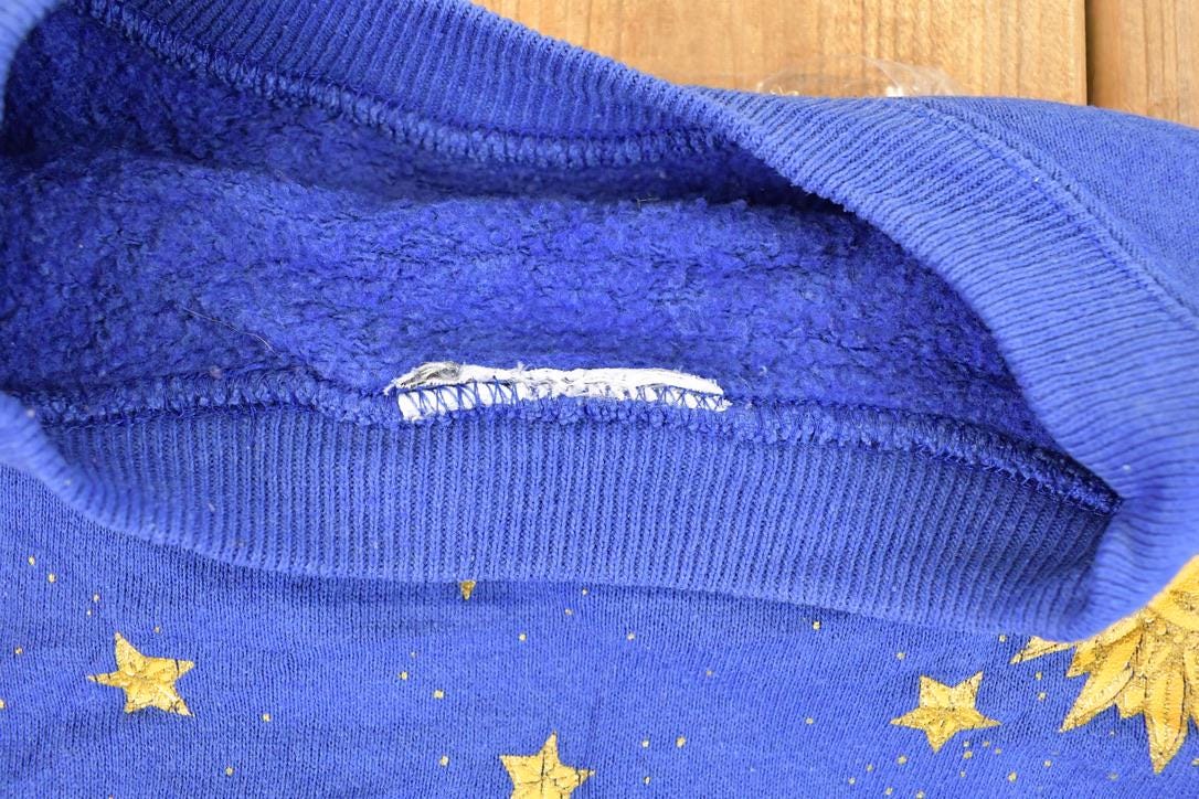 Vintage 1990s Sun and Moon Souvenir Crewneck Sweatshirt Women's L