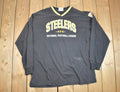 Vintage 1990s NFL Pittsburgh Lee Sport Embroidered V-Neck Sweatshirt