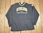 Vintage 1990s NFL Pittsburgh Lee Sport Embroidered V-Neck Sweatshirt