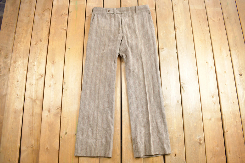 Vintage 1980's Wool Trousers Size 36 x 32