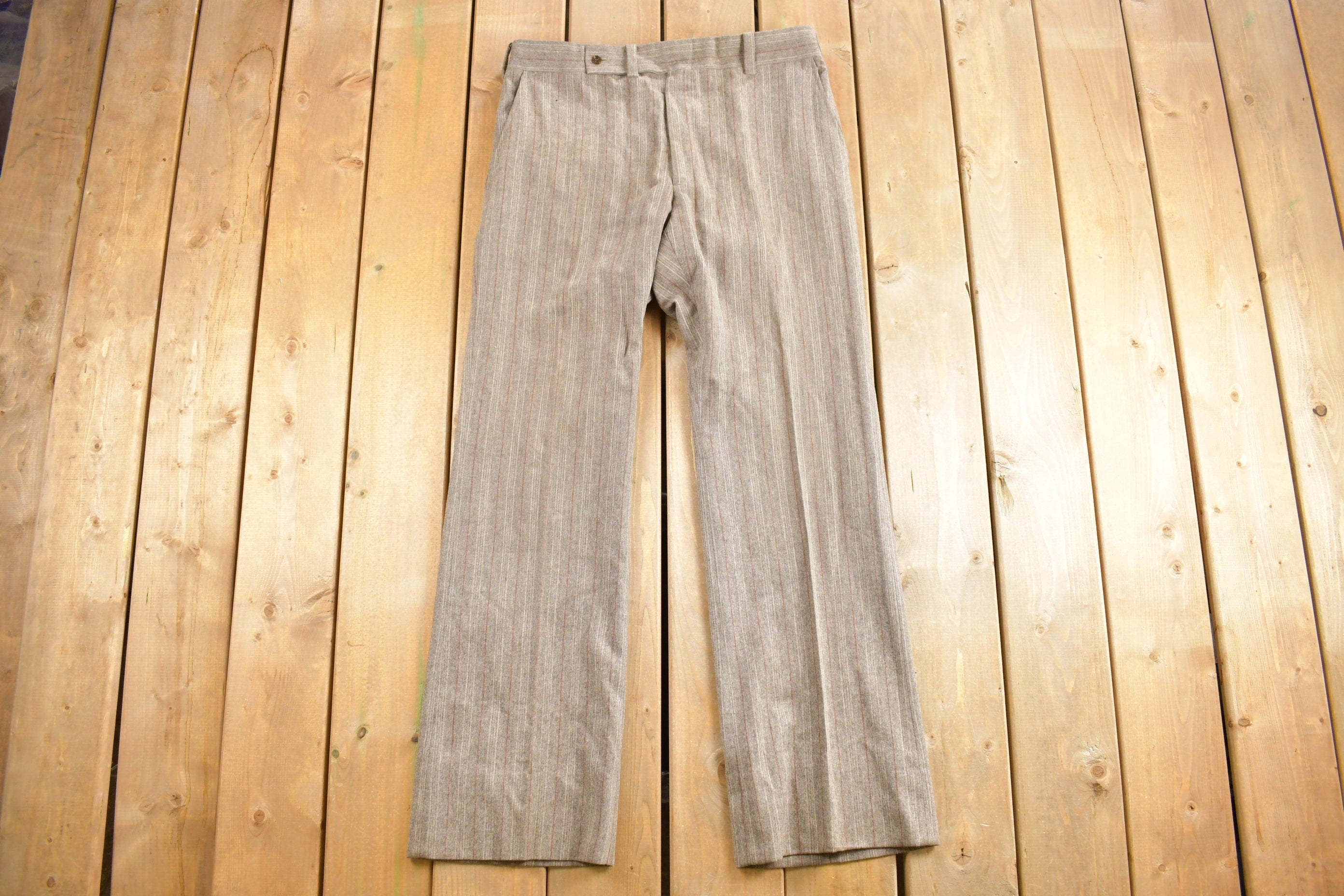 Vintage 1980's Wool Trousers Size 36 x 32