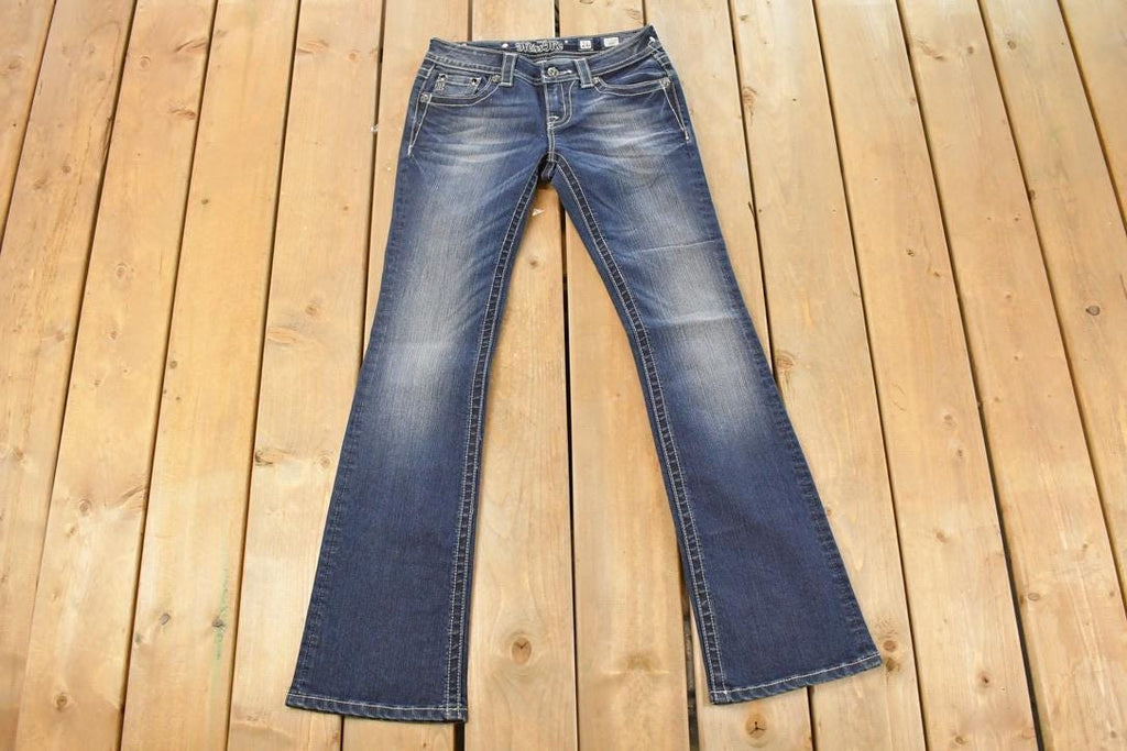 Vintage Deadstock Y2K Miss Me Bedazzled Low Rise Jeans Women's Size 26x31