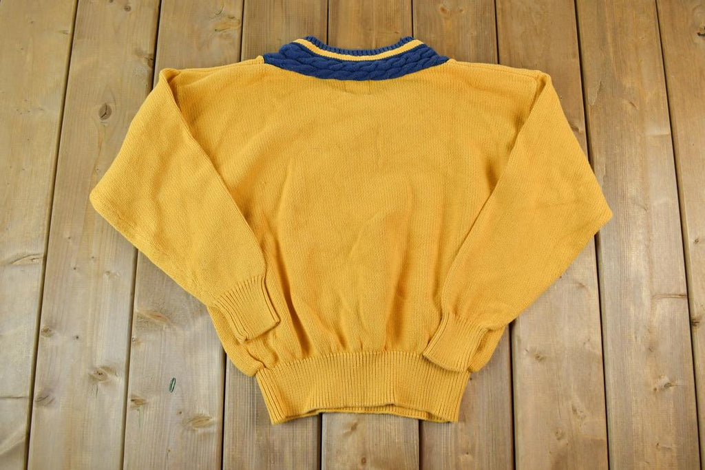 Vintage 1990s Gap Cable Knit V Neck Sweater