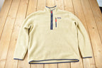 Vintage Y2K Patagonia Oatmeal Deep Pile Half Zip Fleece Sweater