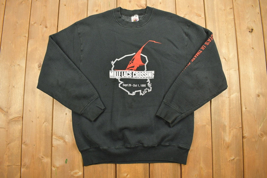 Vintage 1995 Mille Lacs Crossing Graphic Crewneck