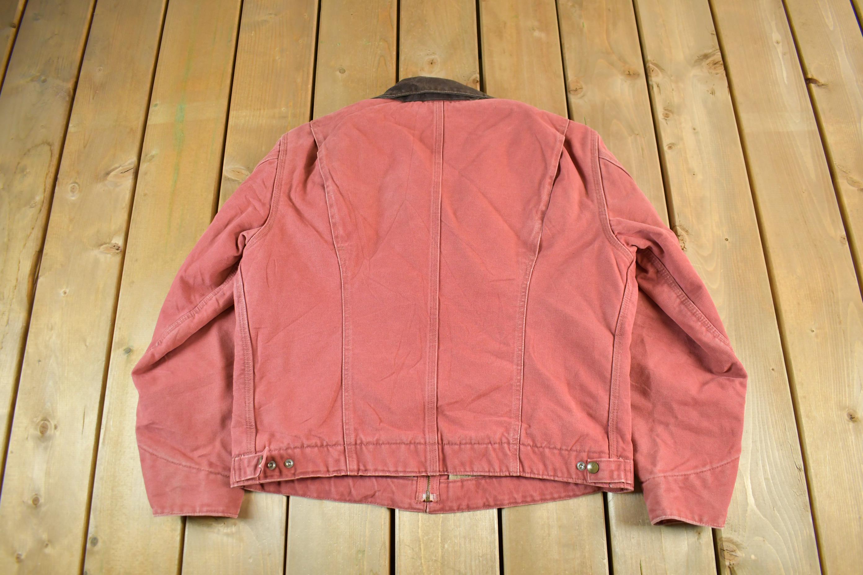 Vintage 1990s Carhartt Detroit Jacket Blanket Lined Women's Large