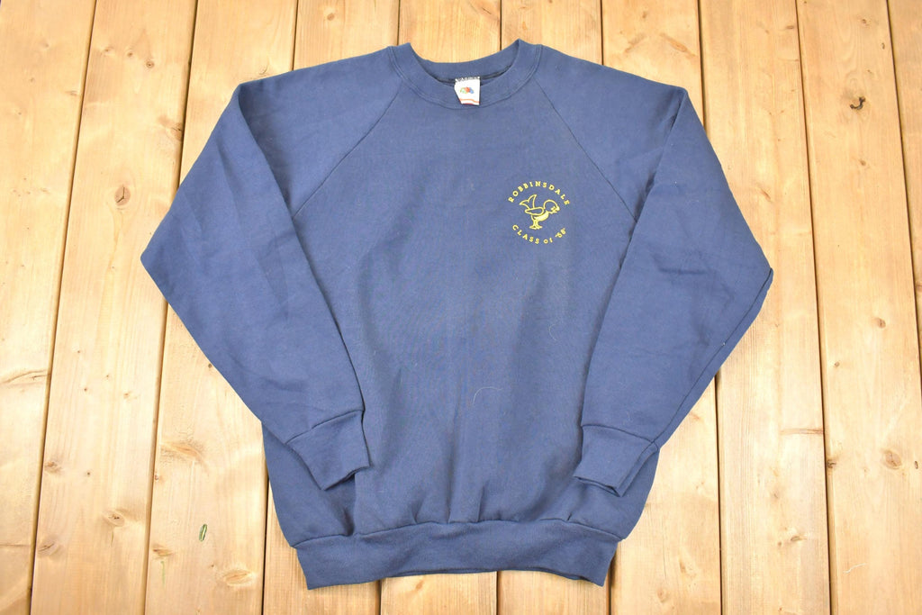 Vintage 1990s Robbinsdale Class Of 58 Graphic Print Crewneck Sweatshirt Men's L