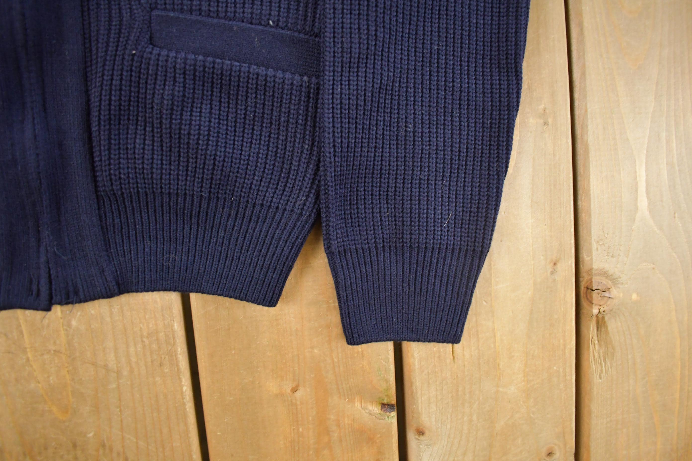 Vintage 2000s USPS Full Zip Knit Sweater Men's XS