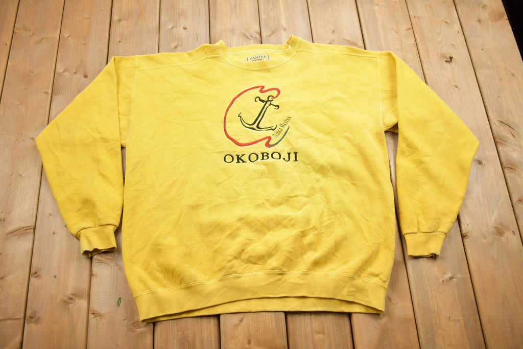 Vintage 1990s Parks Marina Okoboji Crewneck Sweatshirt