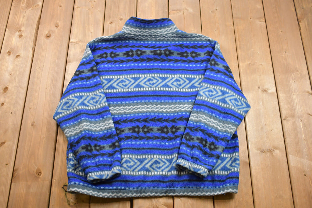 Vintage 1990s Fleece Zip Up Sweater