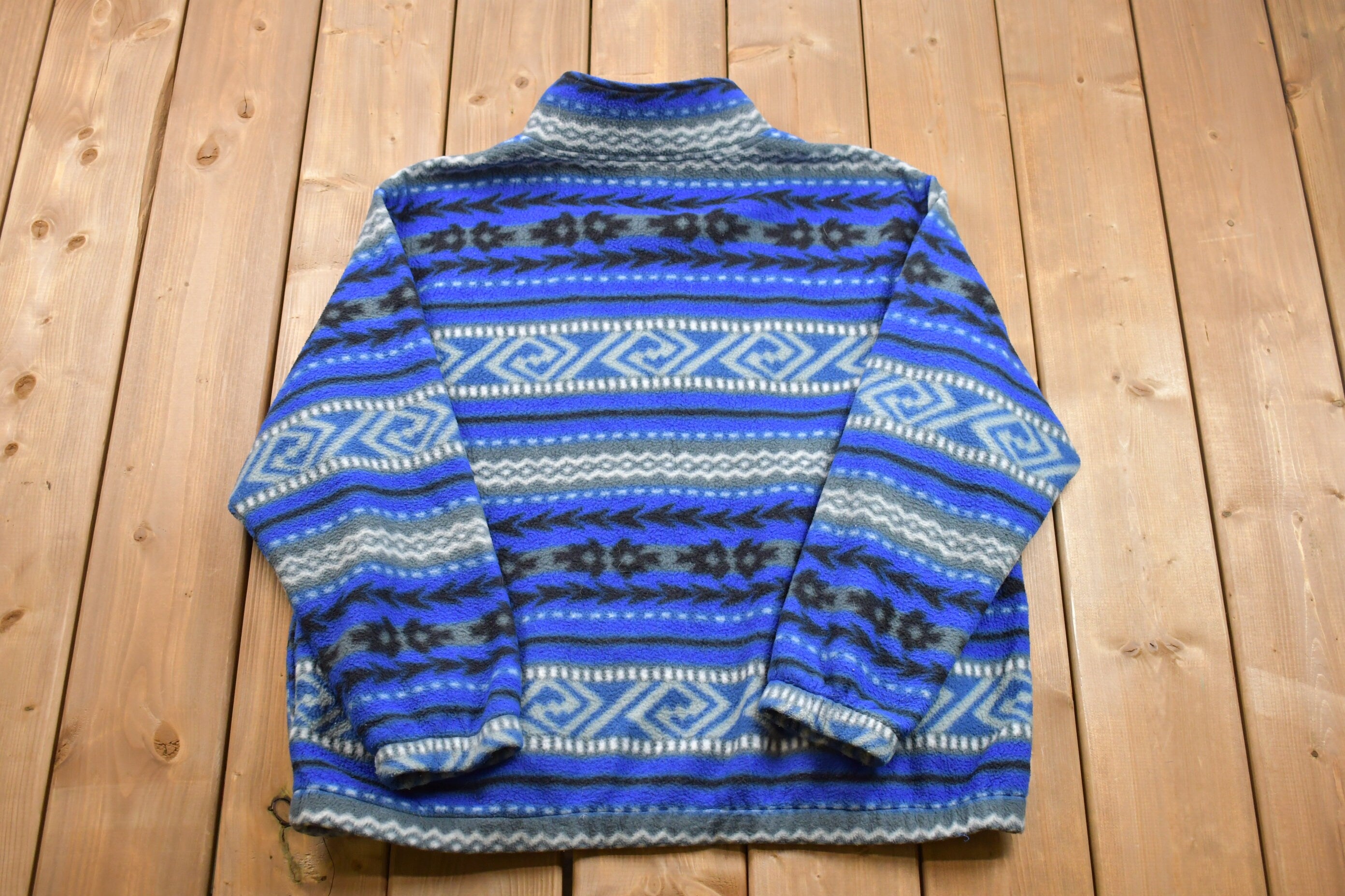 Vintage 1990s Fleece Zip Up Sweater