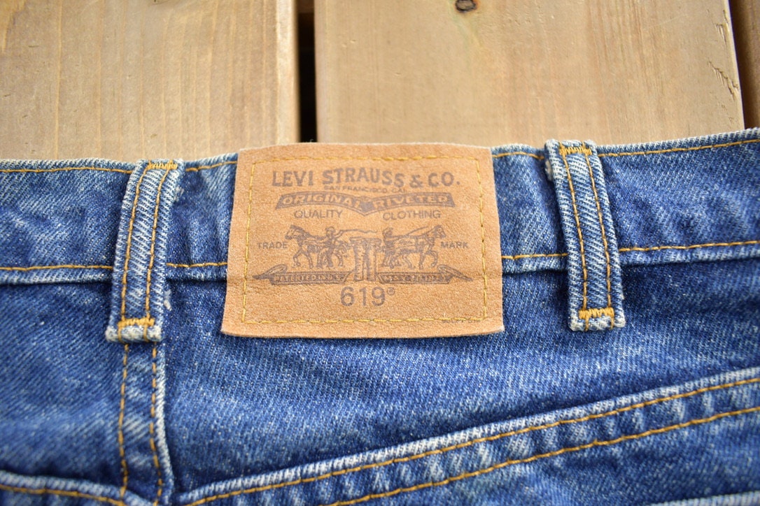 Vintage 1990s Levi's 619 Jeans Size 36x32