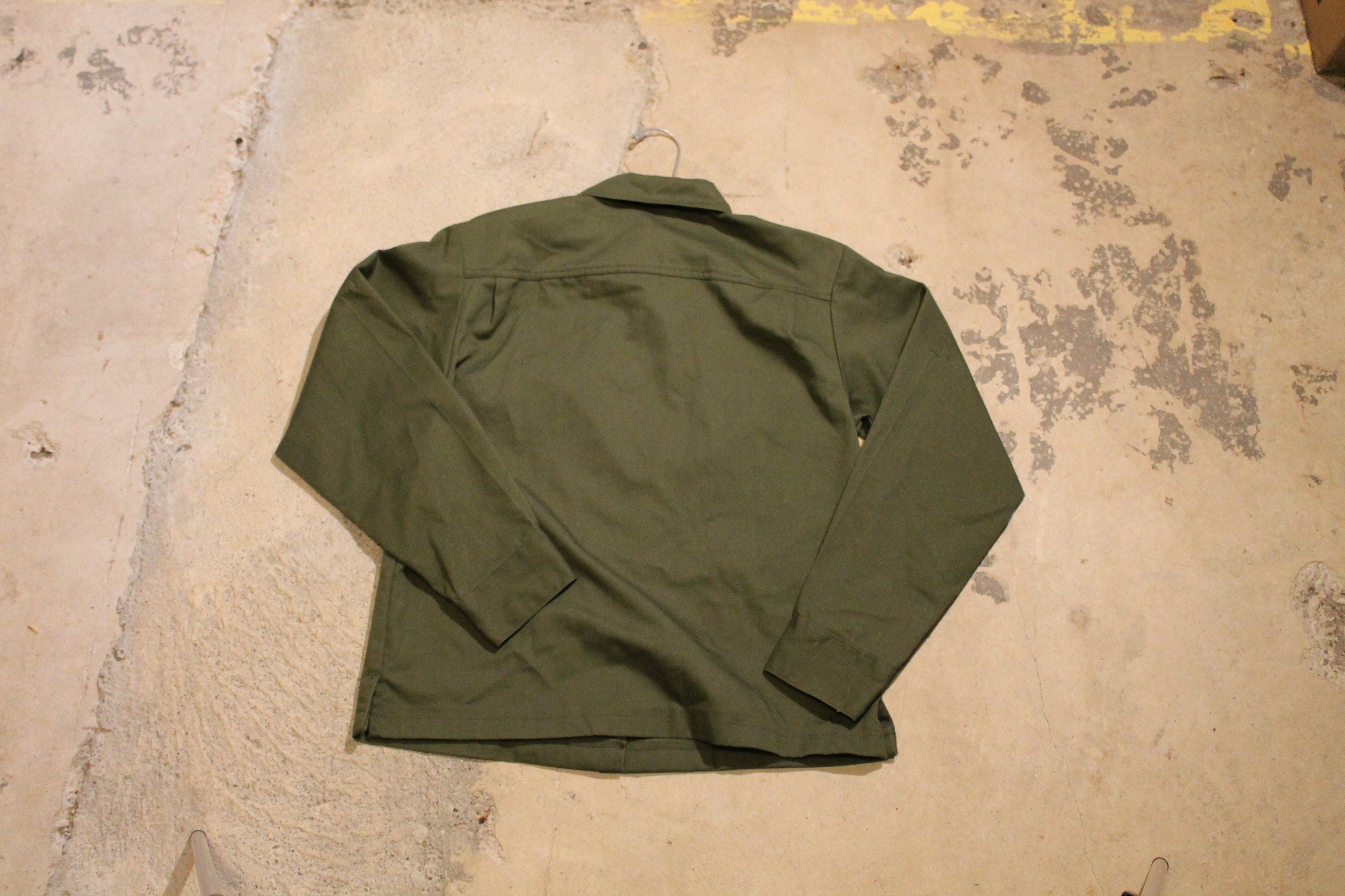 Vintage 1950s Military Infantry Wool Button Up Shirt