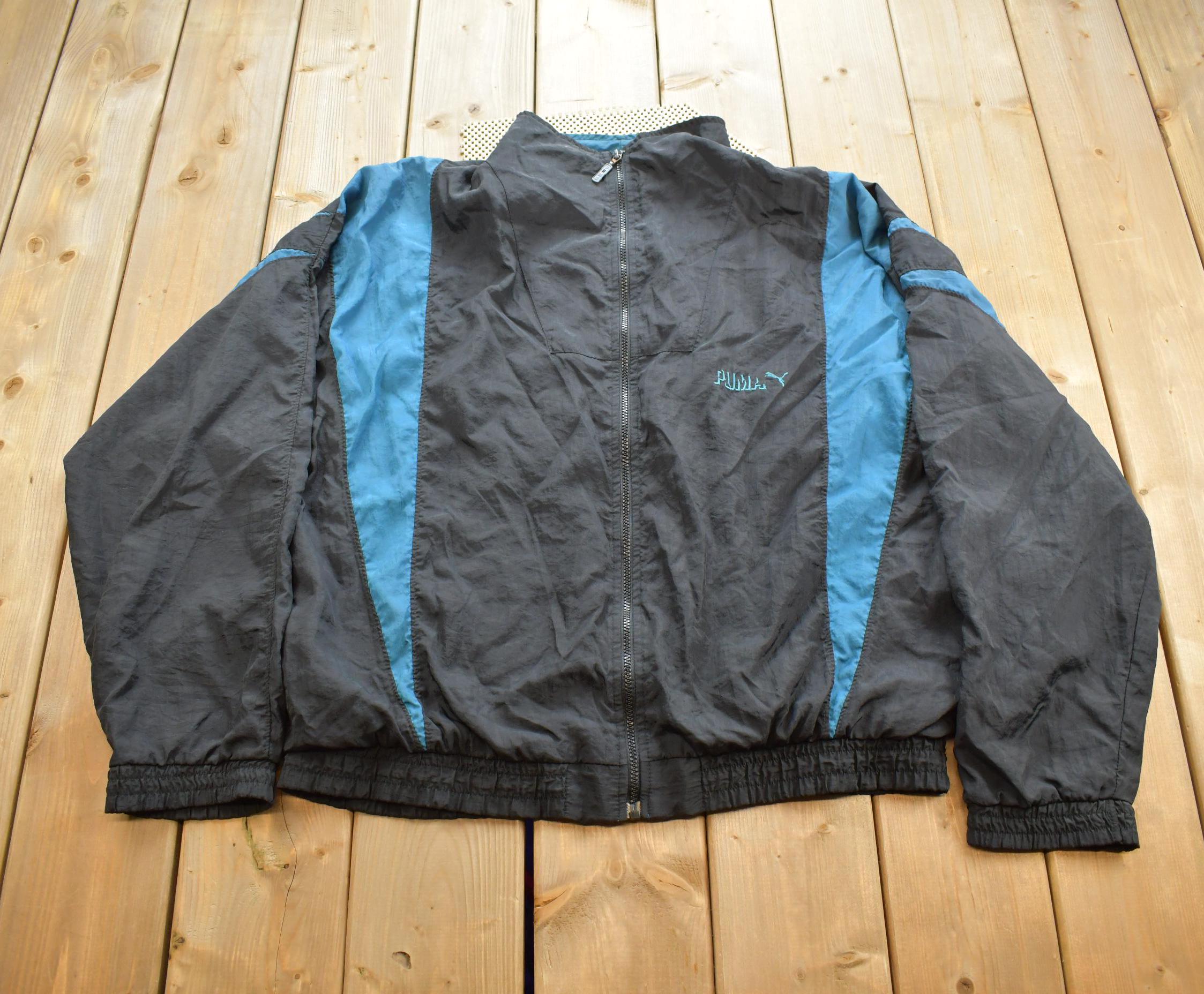Vintage 1990s Puma Embroidered Windbreaker Jacket