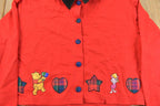Vintage 1990s Disney Winnie The Pooh Embroidered Button Up Shirt