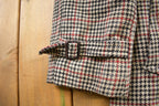 Vintage 1980s London Fog Hounds Tooth Wool Button Up Jacket Made In USA