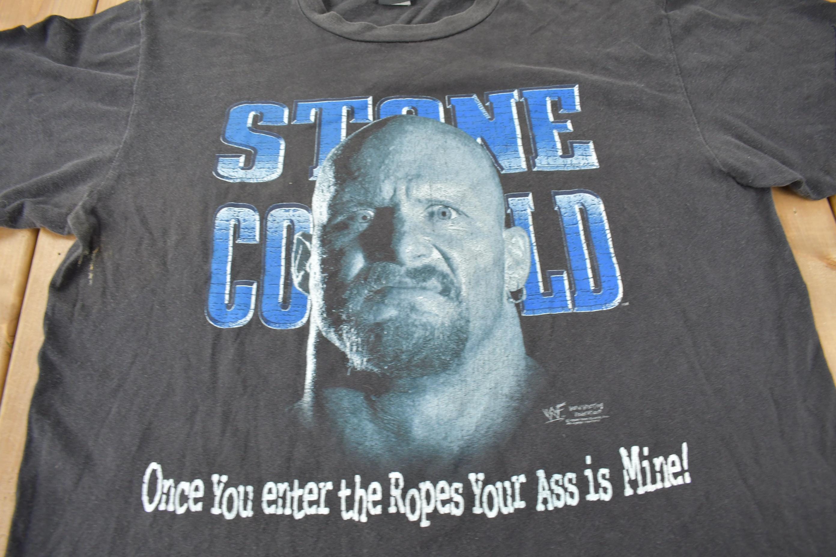 Vintage 1998 Stone Cold Steve Austin Wrestling Graphic T-Shirt
