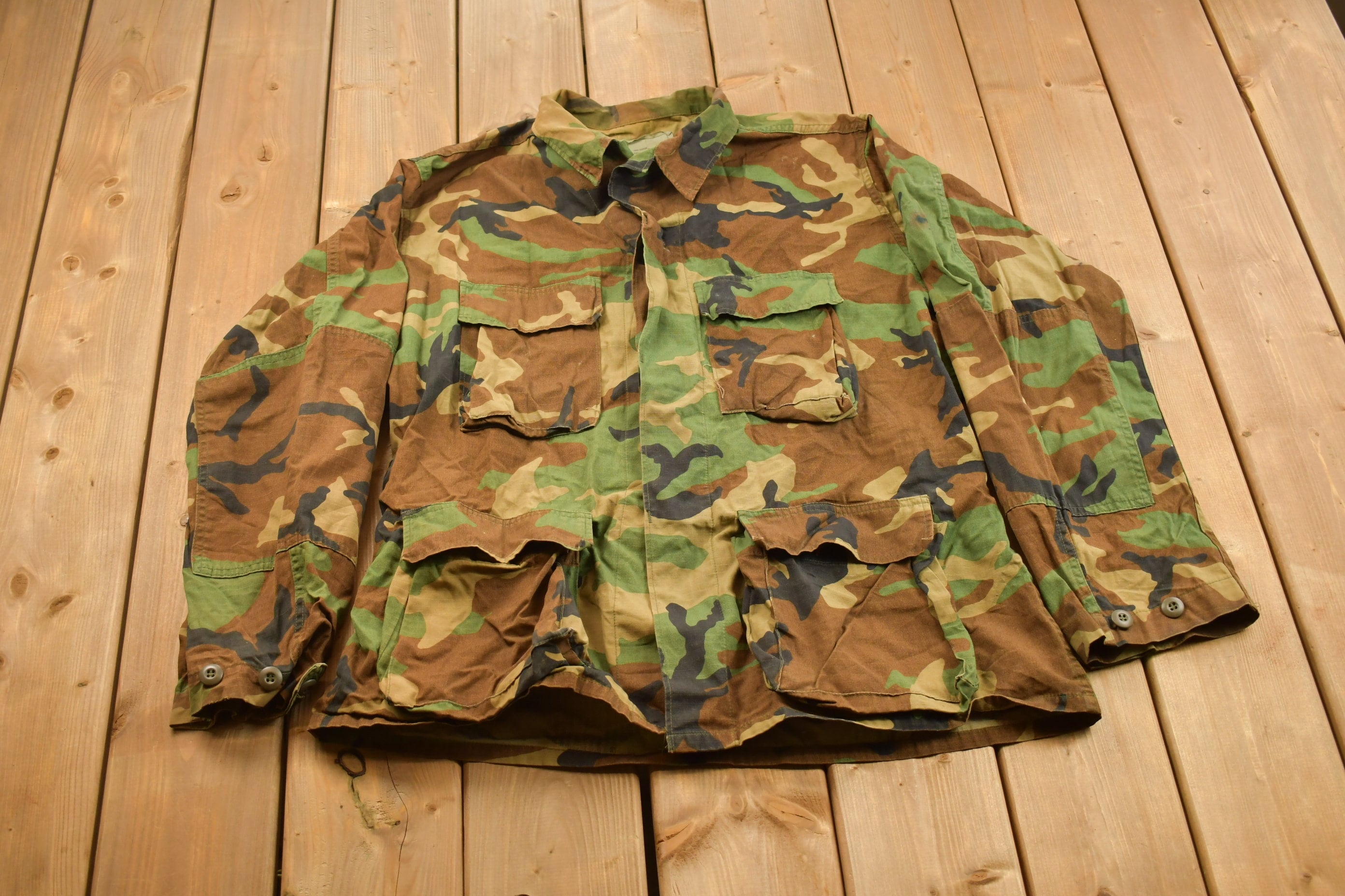 Vintage 2001 Military Button Up Shirt