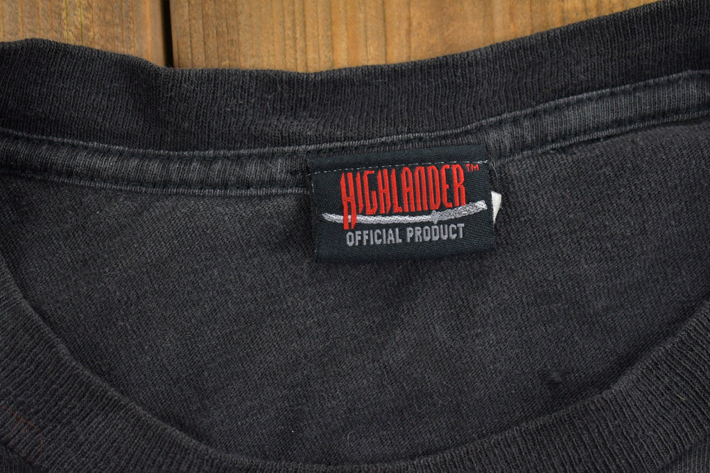 Vintage 1996 Highlander Movie Promo Graphic T-shirt