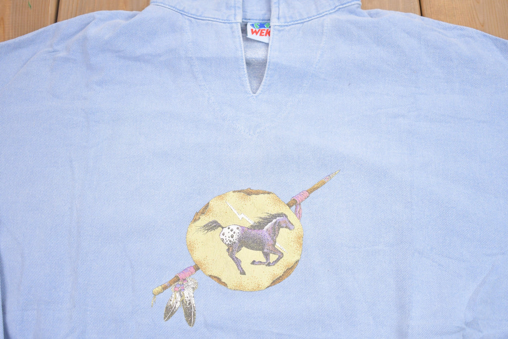 Vintage 1990s Horse Graphic WEK Crewneck Sweatshirt