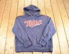 Vintage Y2K Nike Middle Swoosh Minnesota Twins Hoodie Sweatshirt Men's L / 2000s MLB Baseball / Cooperstown Collection / Raglan Sleeve