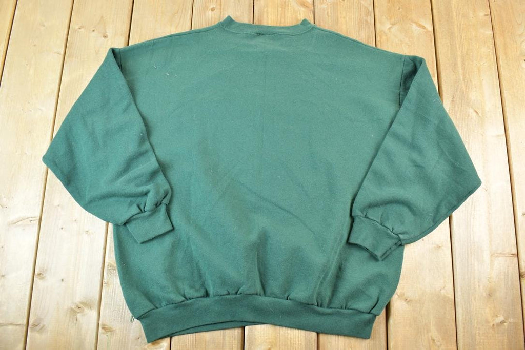 Vintage 1990s Ill Be Naughty Cute Christmas Funny Crewneck Sweater Made In USA 90s Crewneck