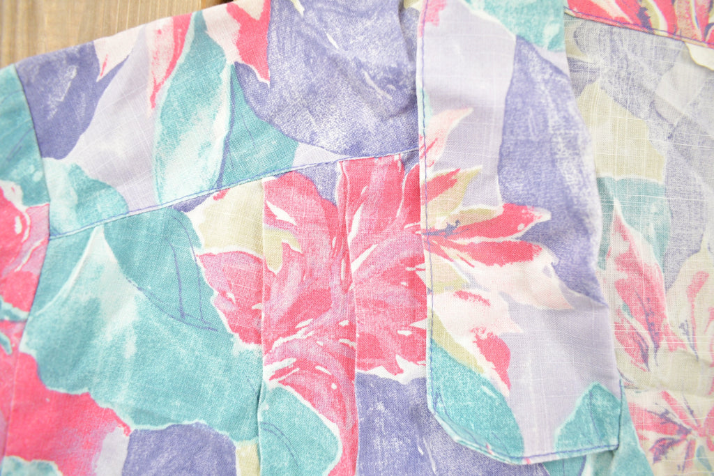 Vintage 1990s Floral Button Up Shirt