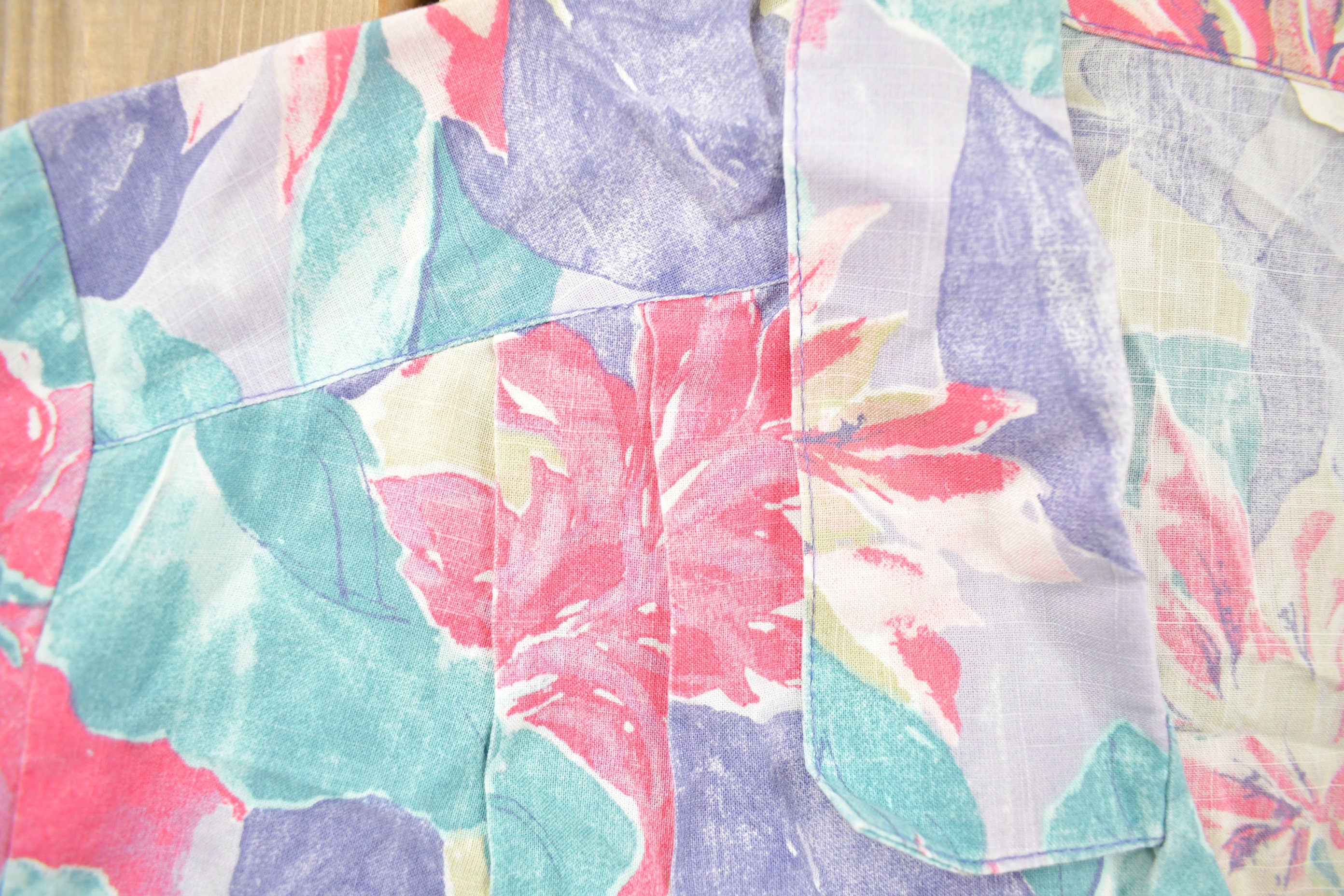 Vintage 1990s Floral Button Up Shirt