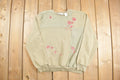 Vintage 1990s Floral Crewneck Sweatshirt