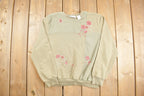 Vintage 1990s Floral Crewneck Sweatshirt