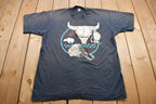 Vintage 1990s Screen Stars Indigenous Cow Skull Graphic T Shirt