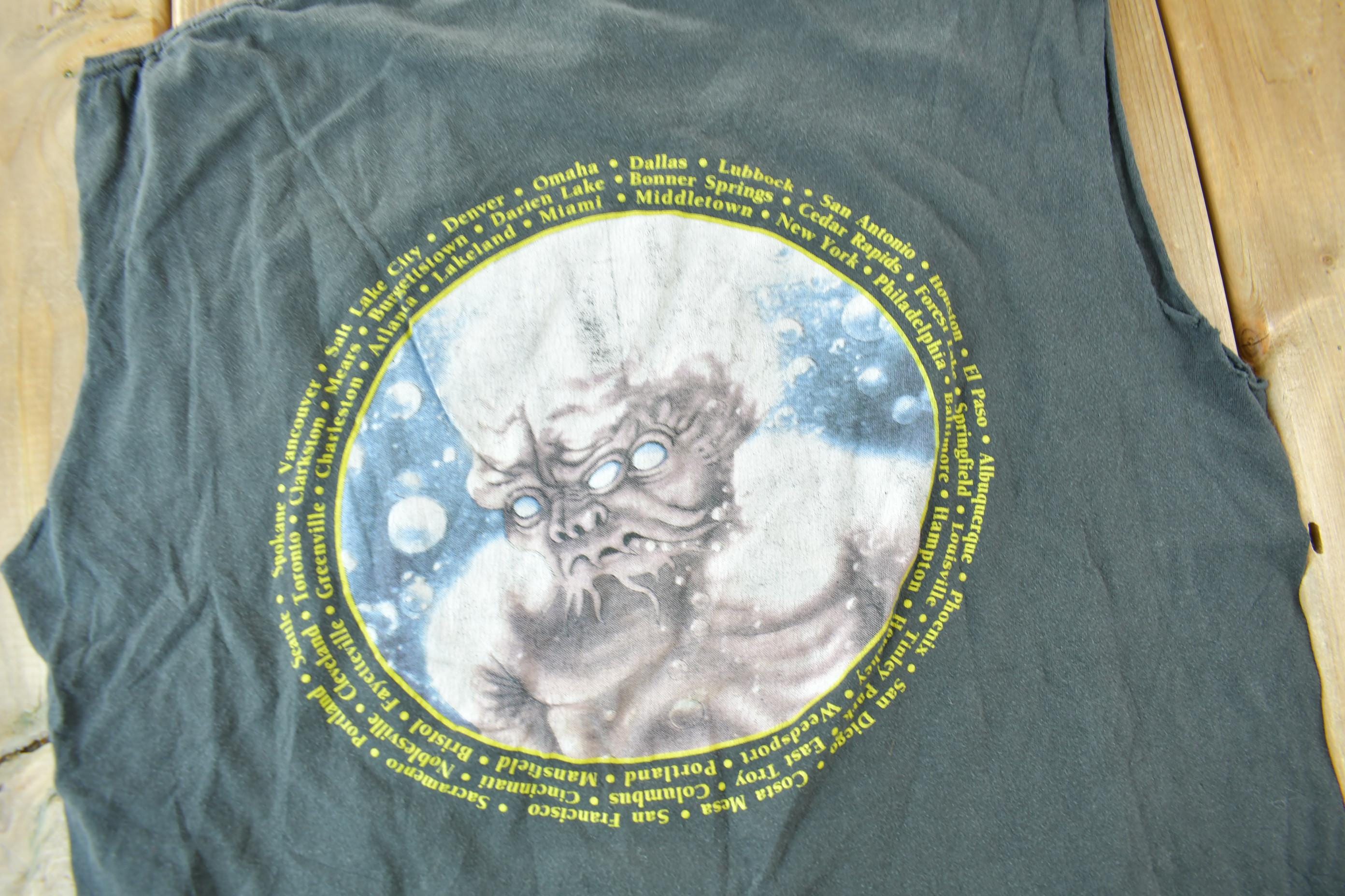 Vintage 1991 Megadeth Global Tour Graphic Band T-Shirt